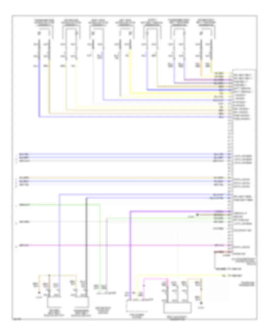 Supplemental Restraints Wiring Diagram (2 of 2) for BMW 128i 2008