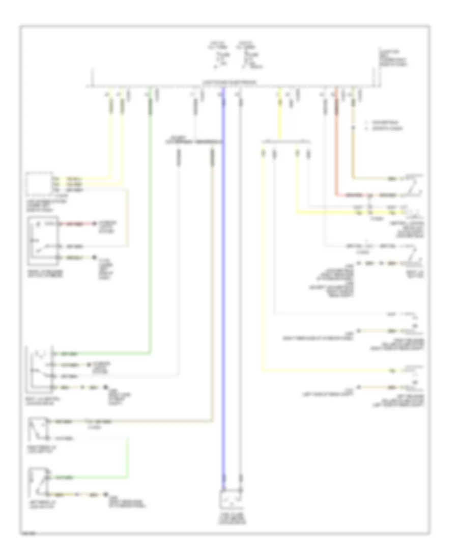 Trunk  Fuel Door Release Wiring Diagram for BMW 335is 2012