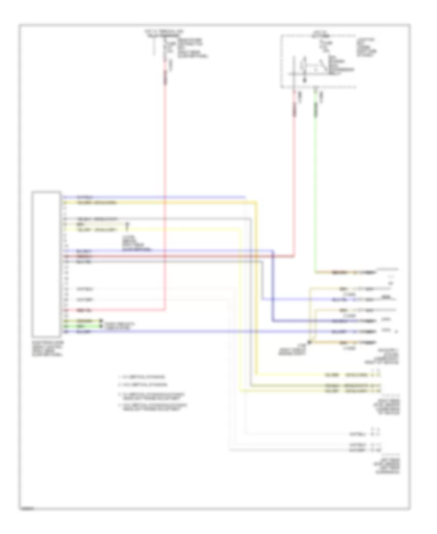 Air Suspension Wiring Diagram for BMW X6 M 2012