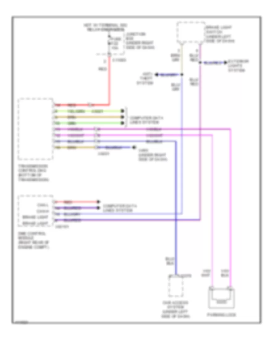 Shift Interlock Wiring Diagram for BMW M3 2013