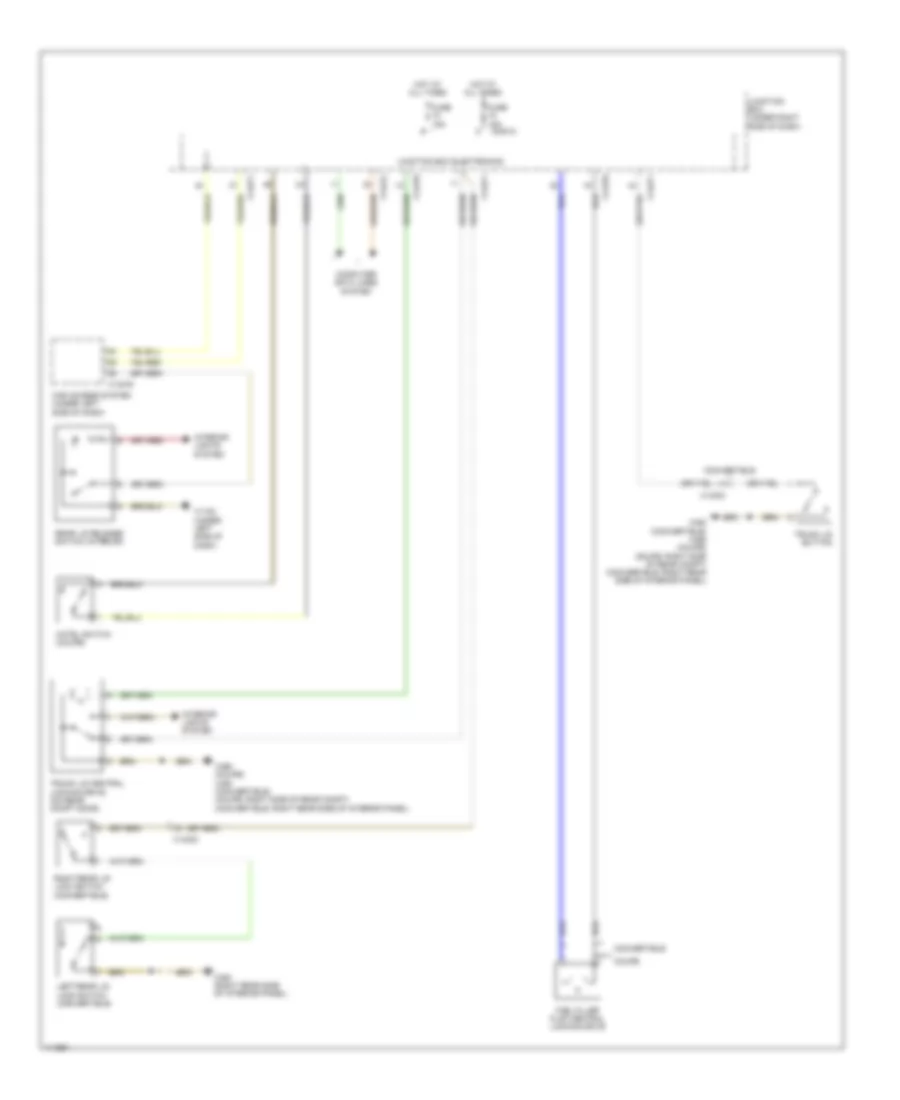 Trunk  Fuel Door Release Wiring Diagram for BMW M3 2013