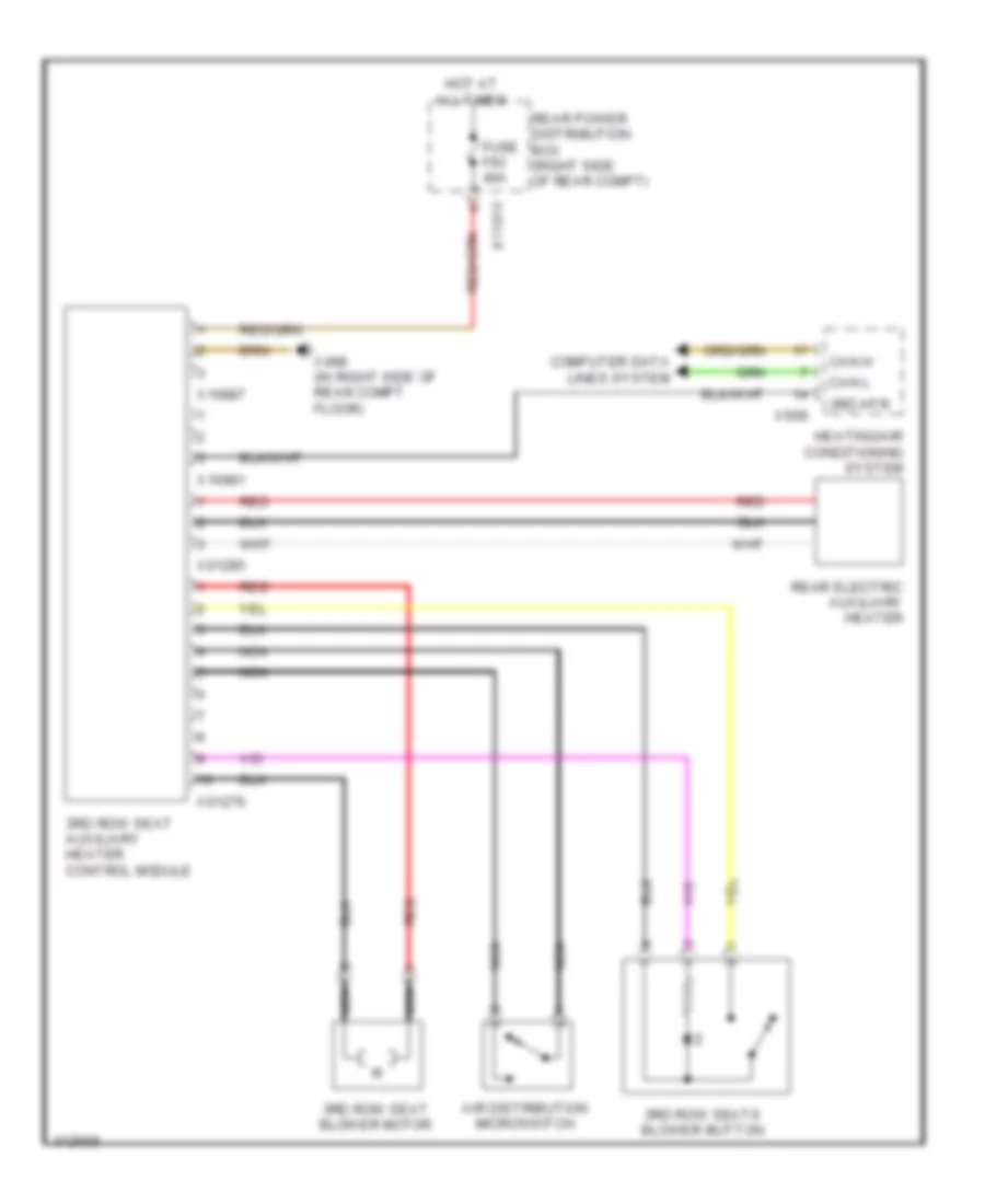 3rd Row Seat Heater Wiring Diagram for BMW X5 30i 2010