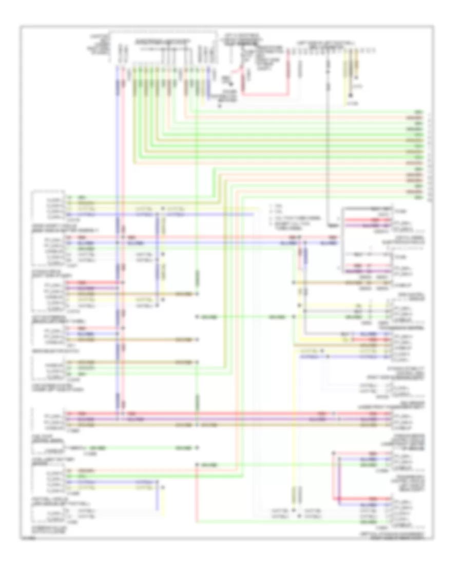 Computer Data Lines Wiring Diagram 1 of 2 for BMW X5 30i 2010