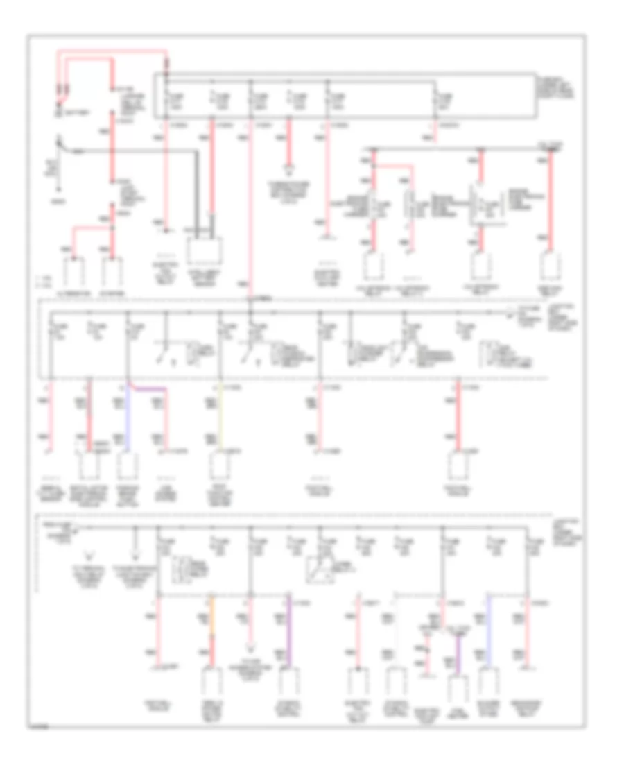 Power Distribution Wiring Diagram 1 of 5 for BMW X5 30i 2010