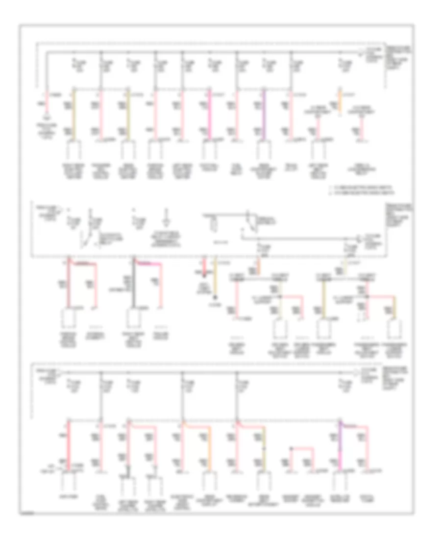 Power Distribution Wiring Diagram 3 of 5 for BMW X5 30i 2010