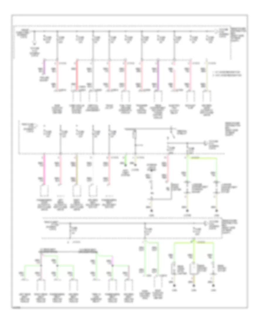 Power Distribution Wiring Diagram 4 of 5 for BMW X5 30i 2010