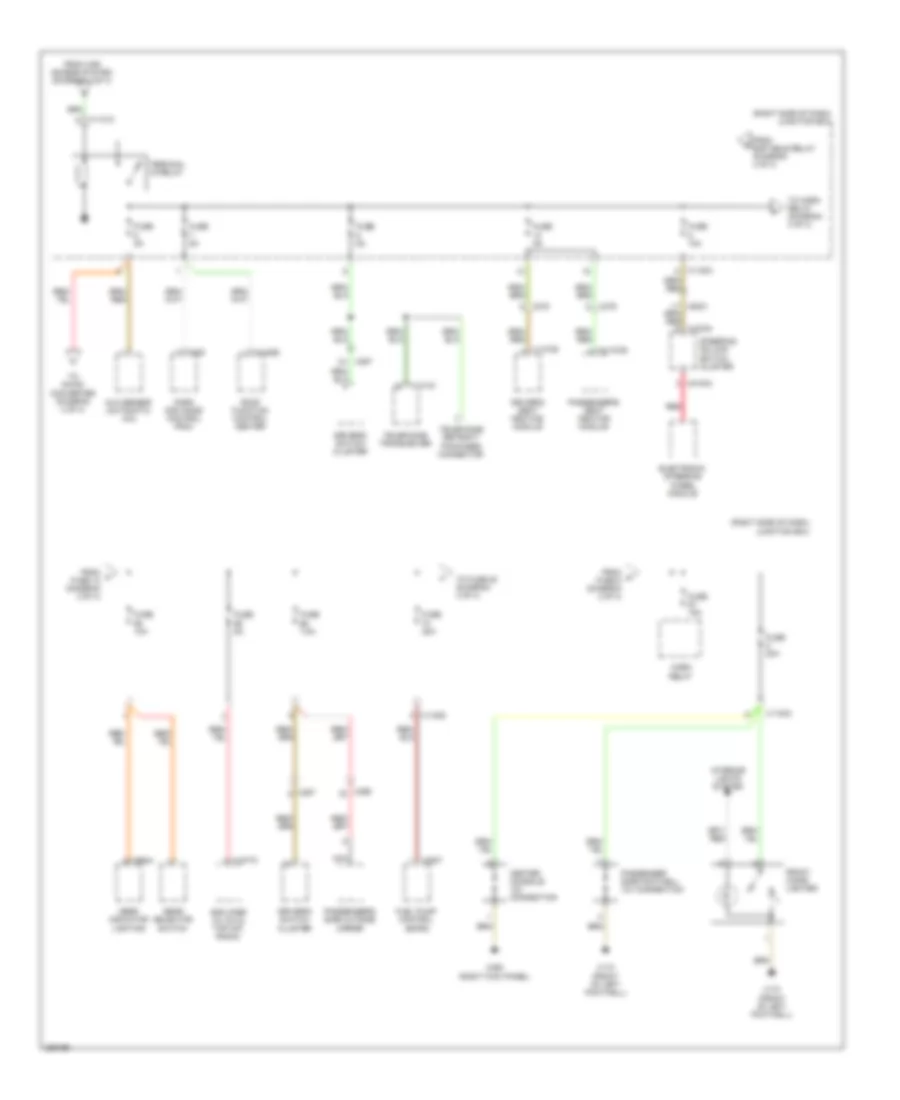 Power Distribution Wiring Diagram (3 of 4) for BMW Z4 28i 2012