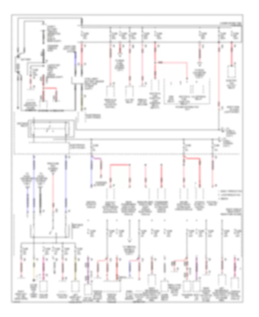 Power Distribution Wiring Diagram 1 of 7 for BMW M5 2013