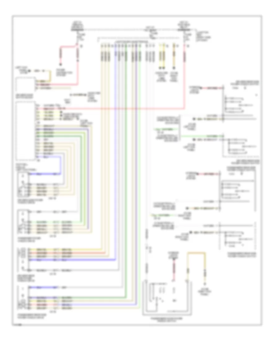 Power Windows Wiring Diagram for BMW M5 2013