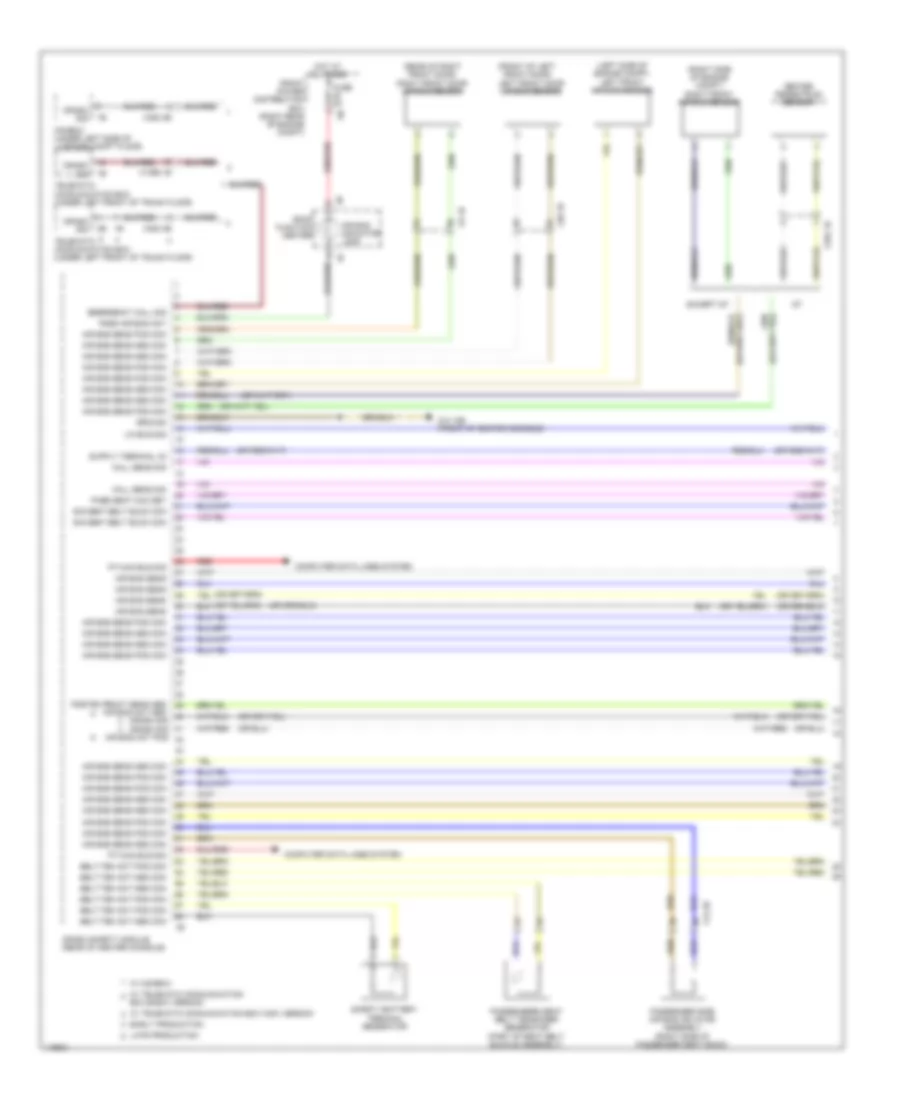 Supplemental Restraints Wiring Diagram 1 of 4 for BMW ActiveHybrid 3 2014