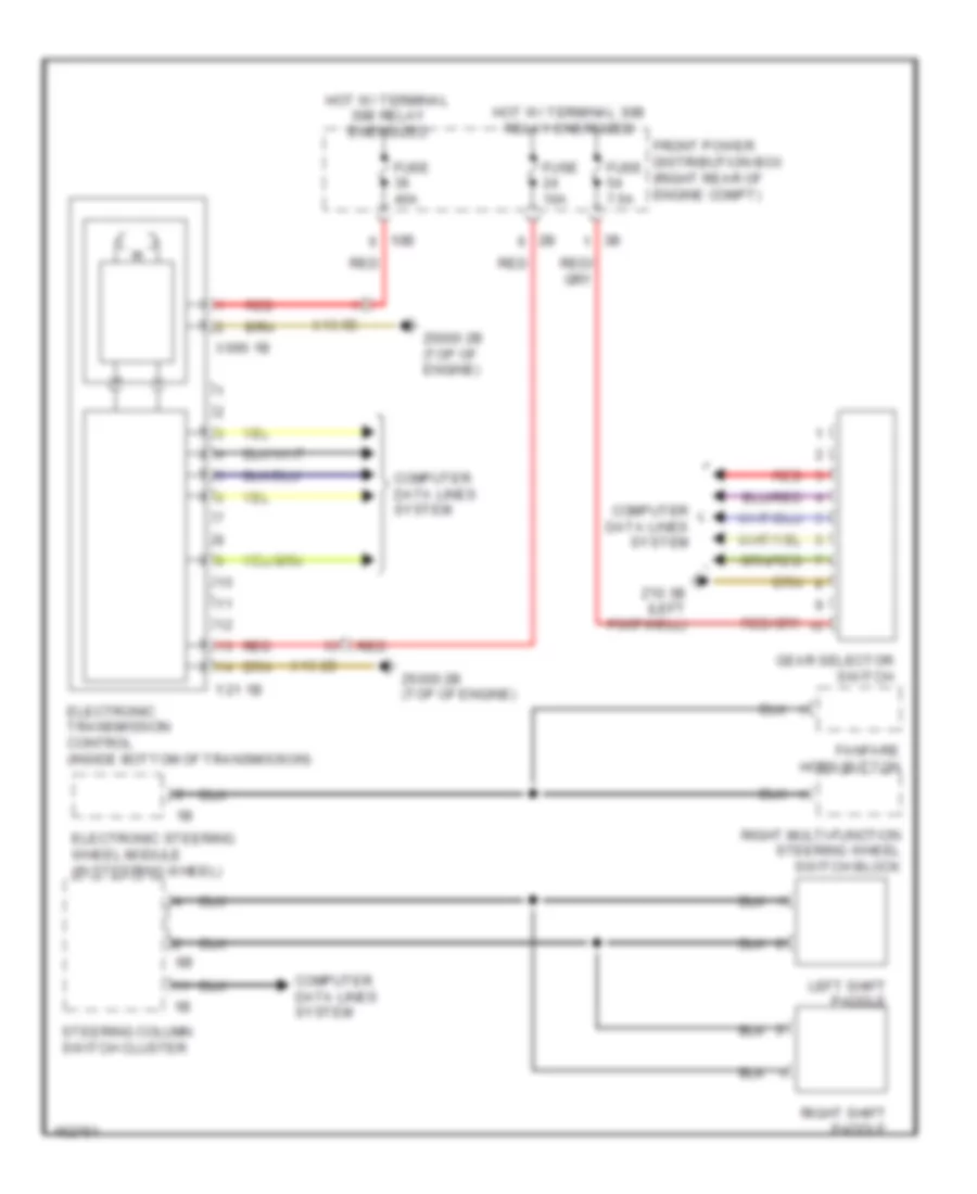 Transmission Wiring Diagram for BMW ActiveHybrid 3 2014