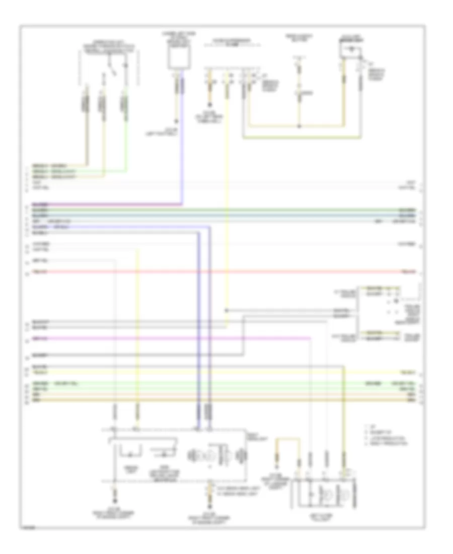 Exterior Lamps Wiring Diagram (2 of 3) for BMW ActiveHybrid 3 2014