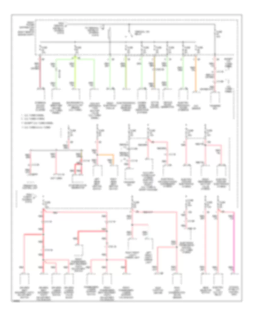 Power Distribution Wiring Diagram 2 of 6 for BMW ActiveHybrid 3 2014