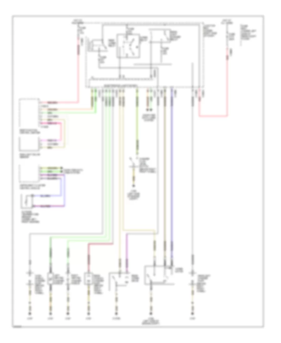 Электросхема стеклоочистителя, дворников и омывателя для BMW X5 35d 2010