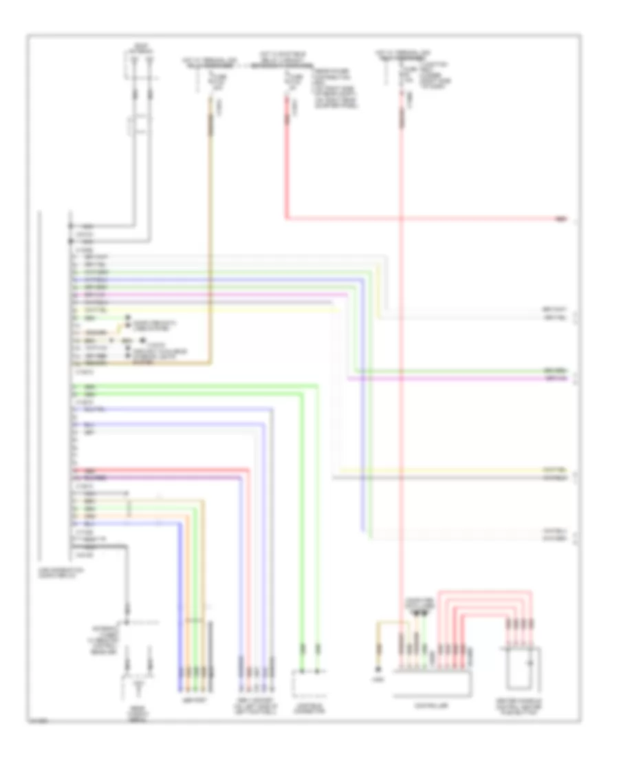 Radio Wiring Diagram, with CIC  HIFI Radio (1 of 2) for BMW X5 35d 2010