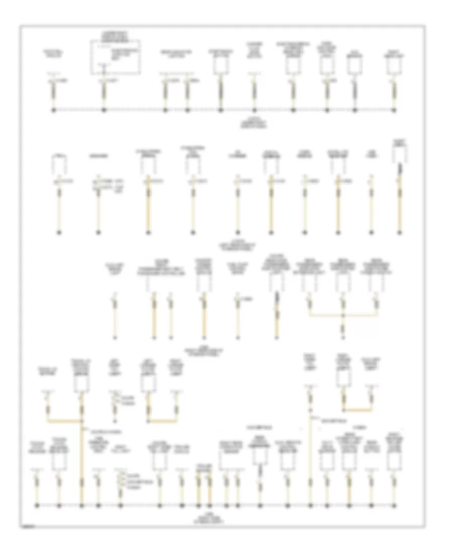 Ground Distribution Wiring Diagram (3 of 4) for BMW 328i 2008