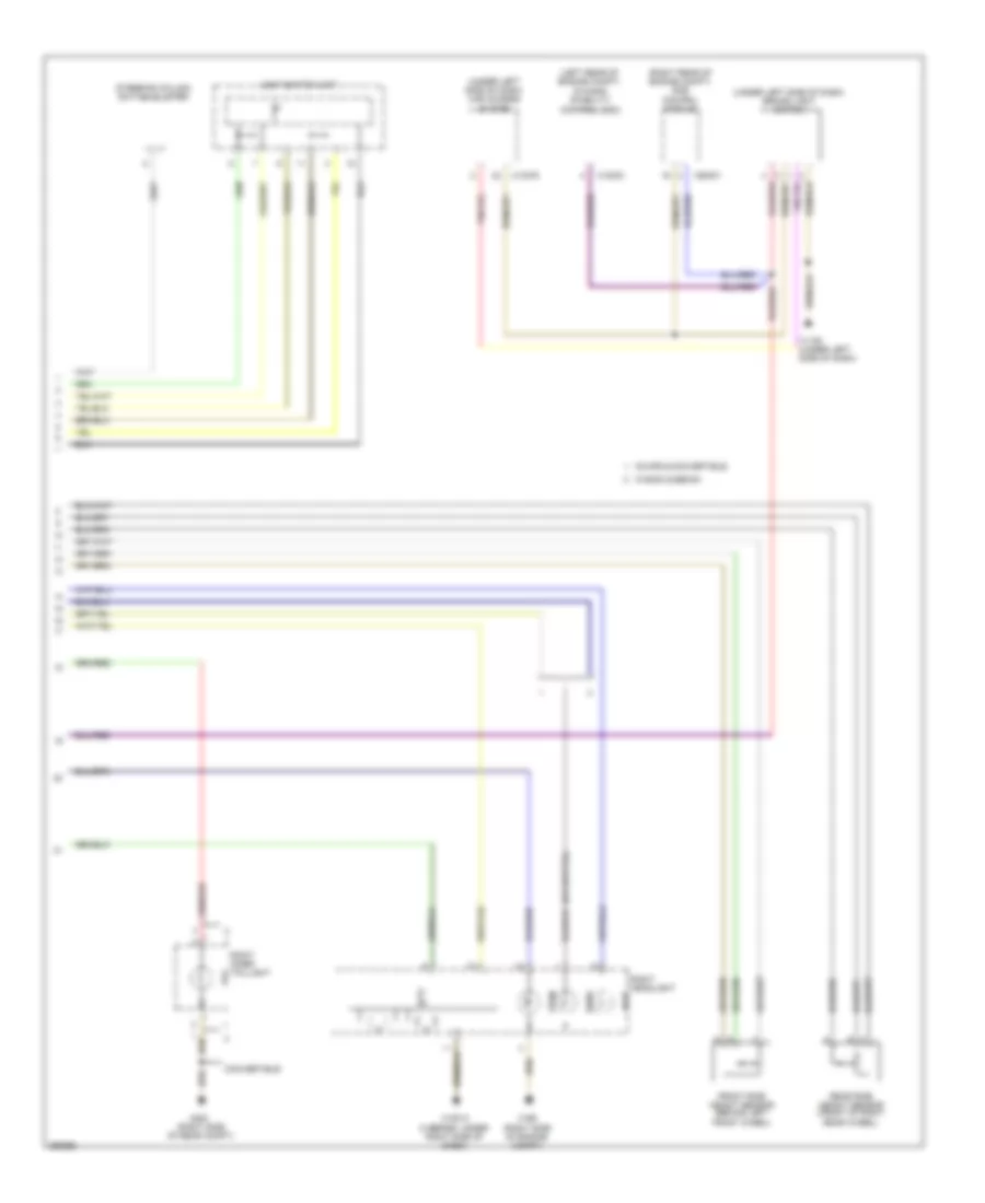 Adaptive Front Lighting Wiring Diagram (2 of 2) for BMW 328i 2008