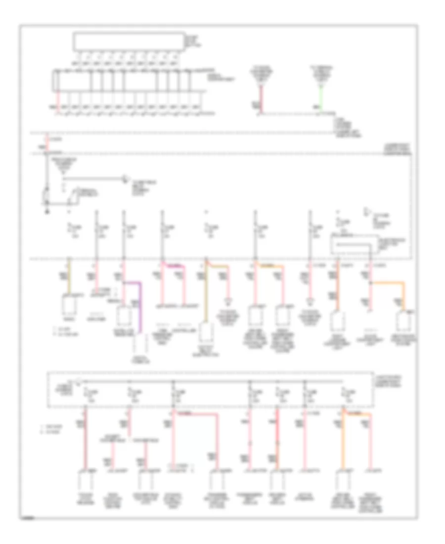 Power Distribution Wiring Diagram (3 of 5) for BMW 328i 2008