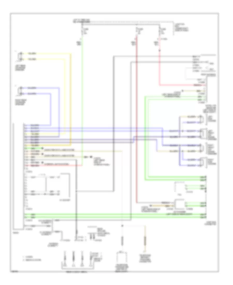 Radio Wiring Diagram, Except Convertible with Base Radio for BMW 328i 2008