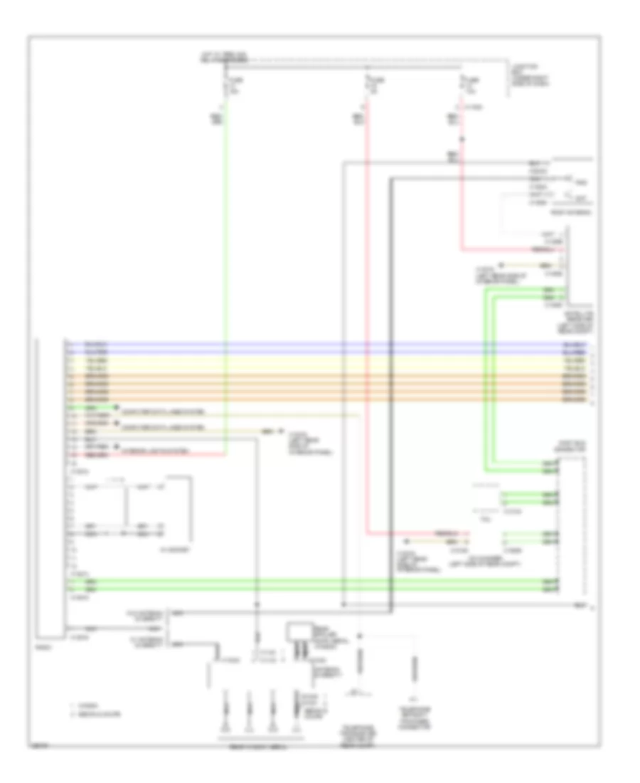 Radio Wiring Diagram, Except Convertible with HIFI Radio (1 of 2) for BMW 328i 2008