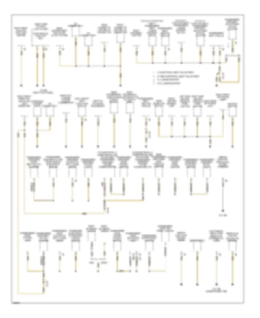 Ground Distribution Wiring Diagram 2 of 6 for BMW 528i 2012