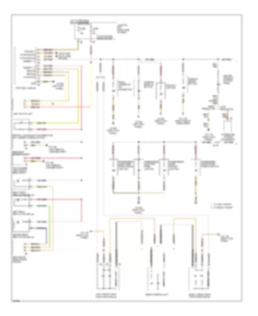 Instrument Illumination Wiring Diagram (1 of 2) for BMW 528i 2012