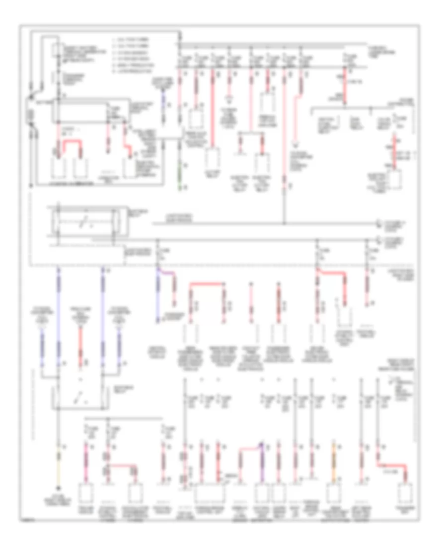 Power Distribution Wiring Diagram 1 of 6 for BMW 528i 2012