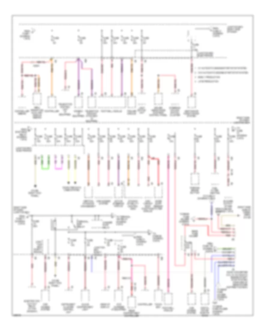Power Distribution Wiring Diagram 2 of 6 for BMW 528i 2012