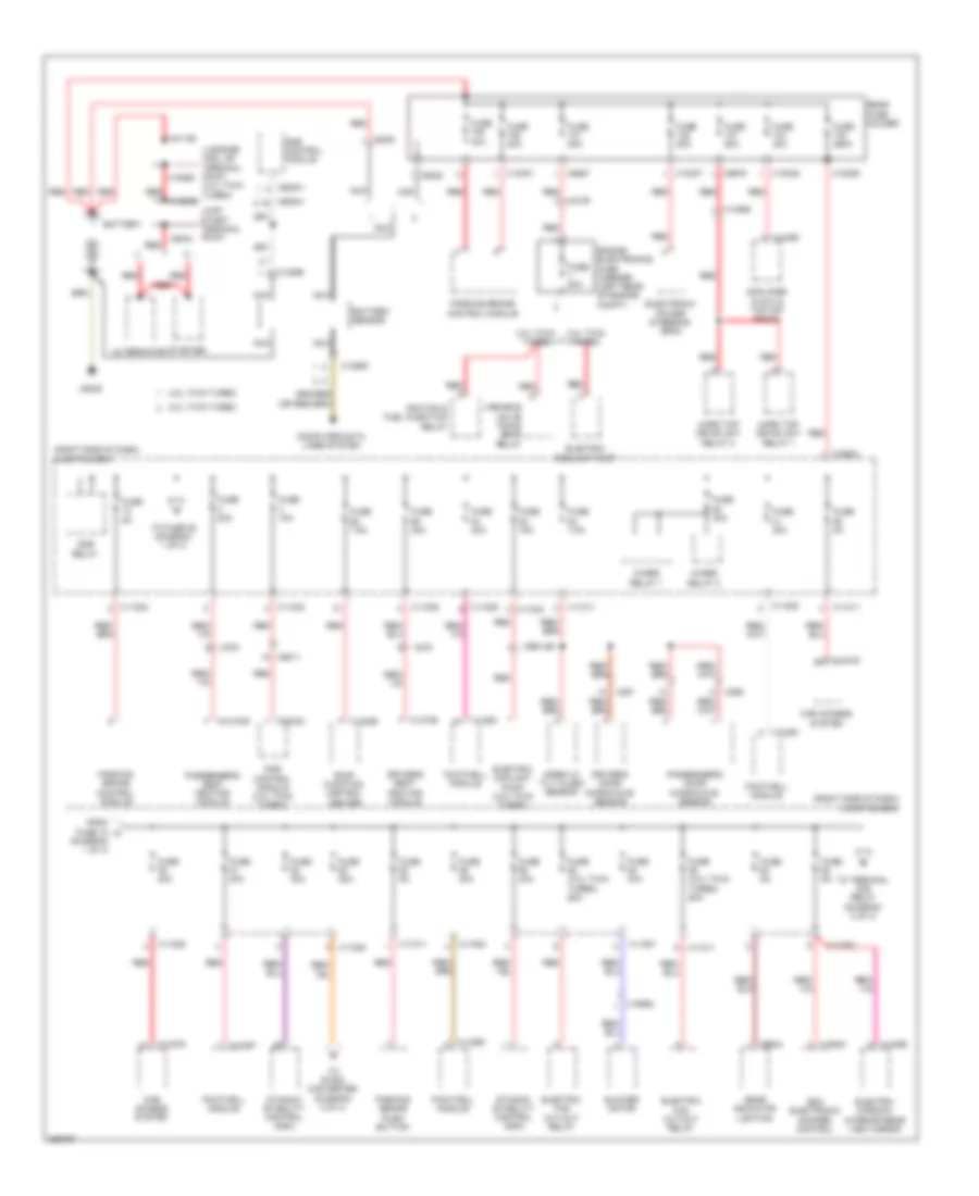 Power Distribution Wiring Diagram 1 of 4 for BMW Z4 35i 2012