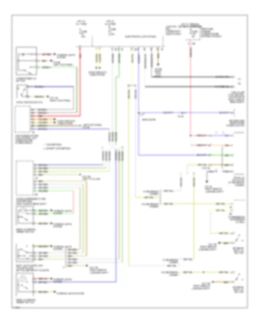 Trunk  Fuel Door Release Wiring Diagram for BMW M6 2013