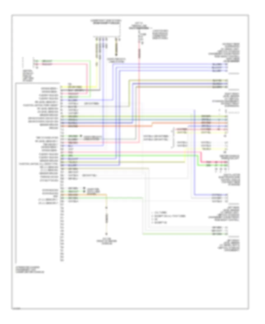 Air Suspension Wiring Diagram for BMW M6 2013