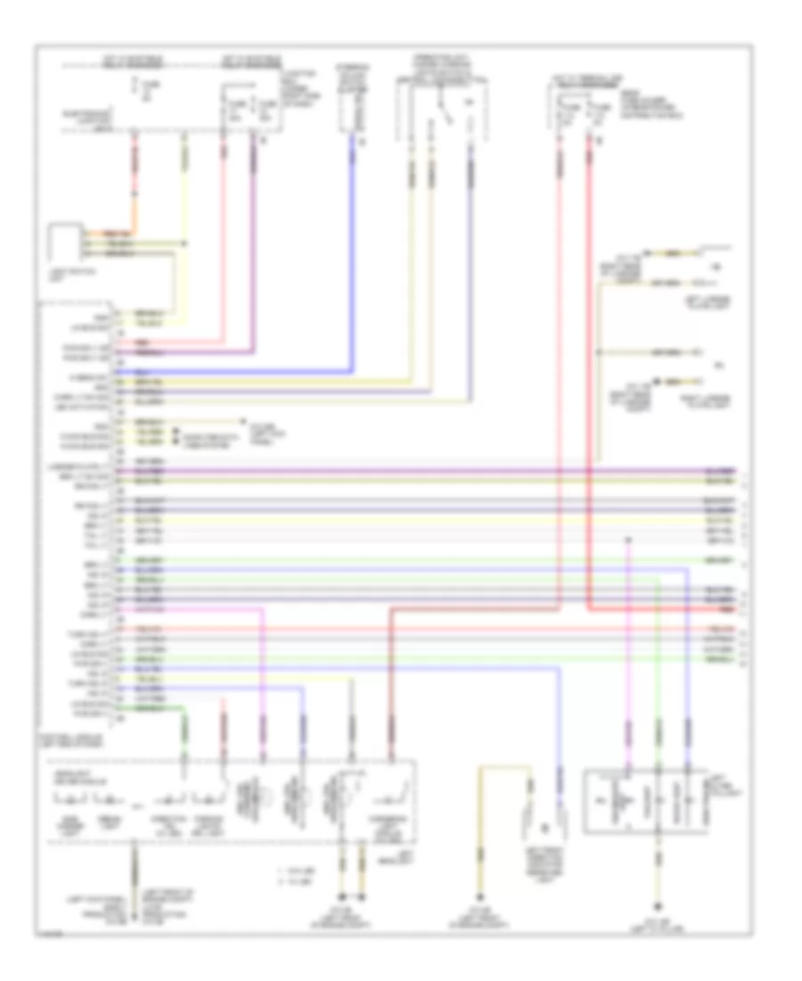 Exterior Lamps  Trailer Connector Wiring Diagram (1 of 4) for BMW M6 2013