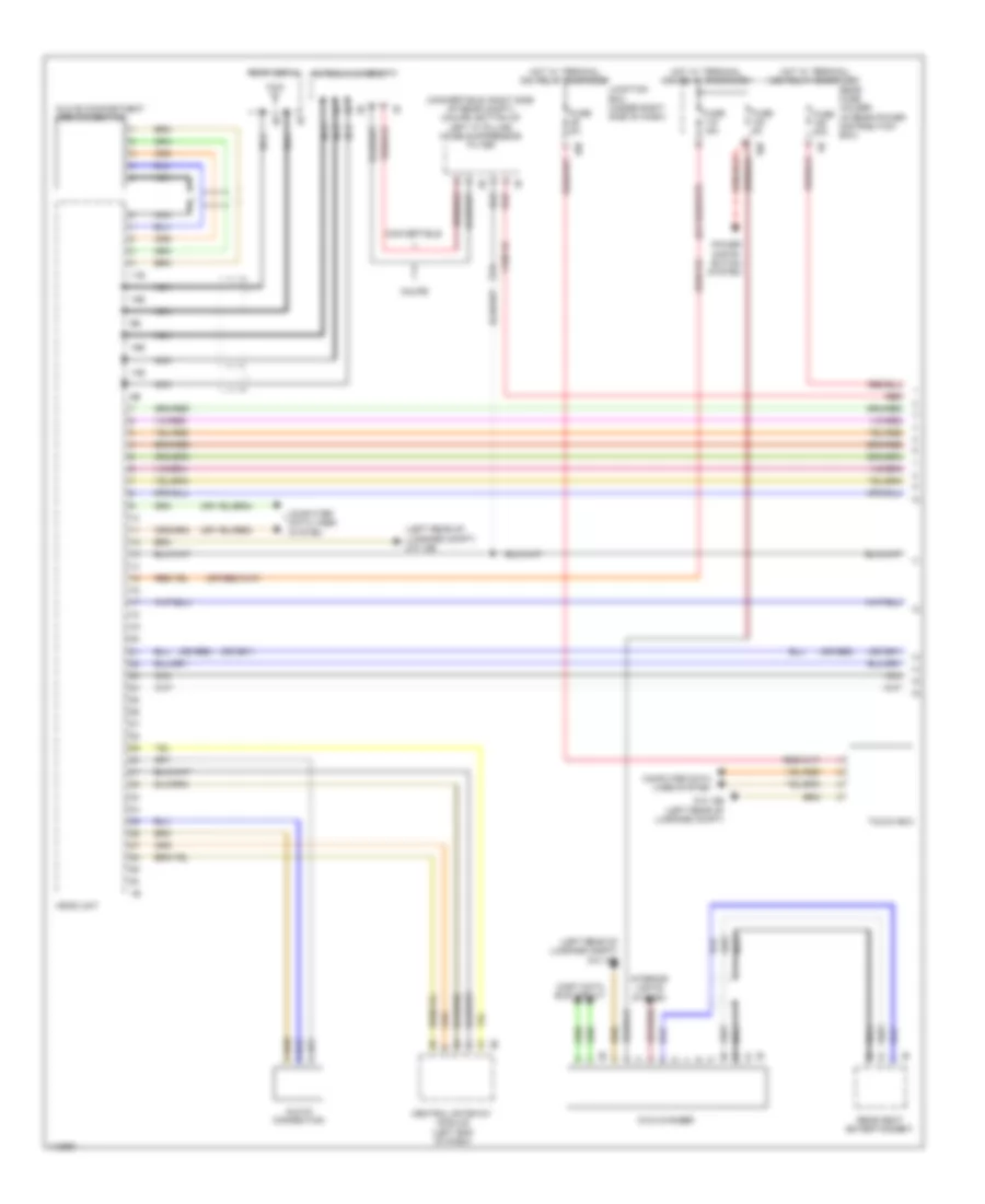Navigation Wiring Diagram, Basic (1 of 2) for BMW M6 2013