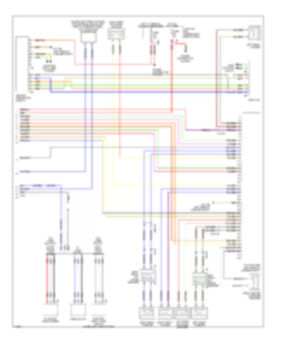 Navigation Wiring Diagram, Basic (2 of 2) for BMW M6 2013