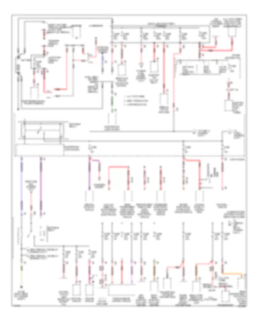 Power Distribution Wiring Diagram 1 of 7 for BMW M6 2013