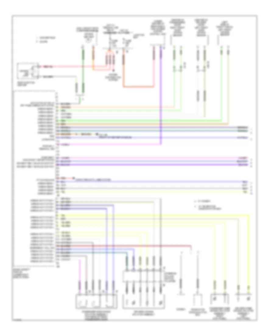 Supplemental Restraints Wiring Diagram 1 of 3 for BMW M6 2013