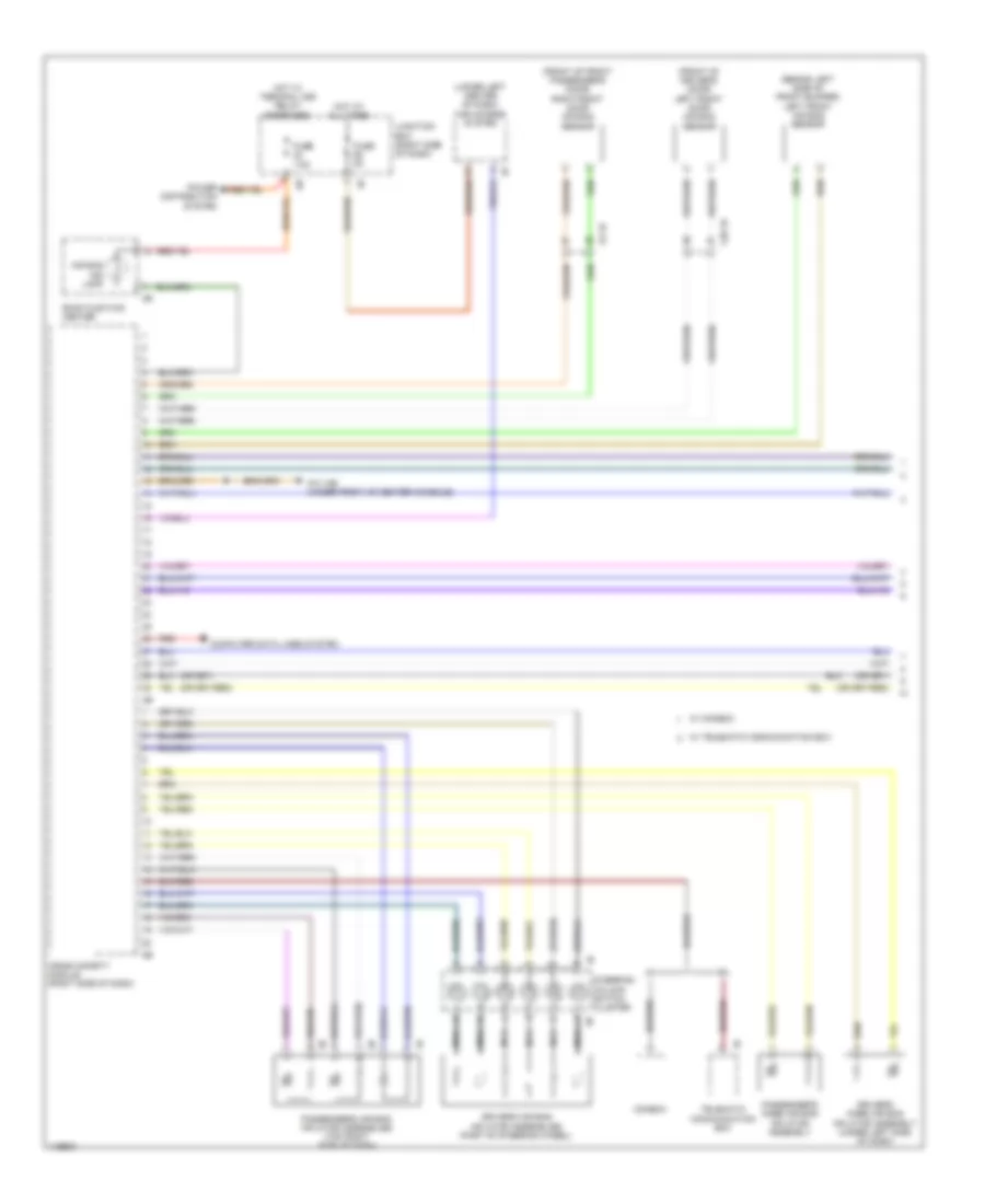 Supplemental Restraints Wiring Diagram 1 of 3 for BMW ActiveHybrid 5 2014