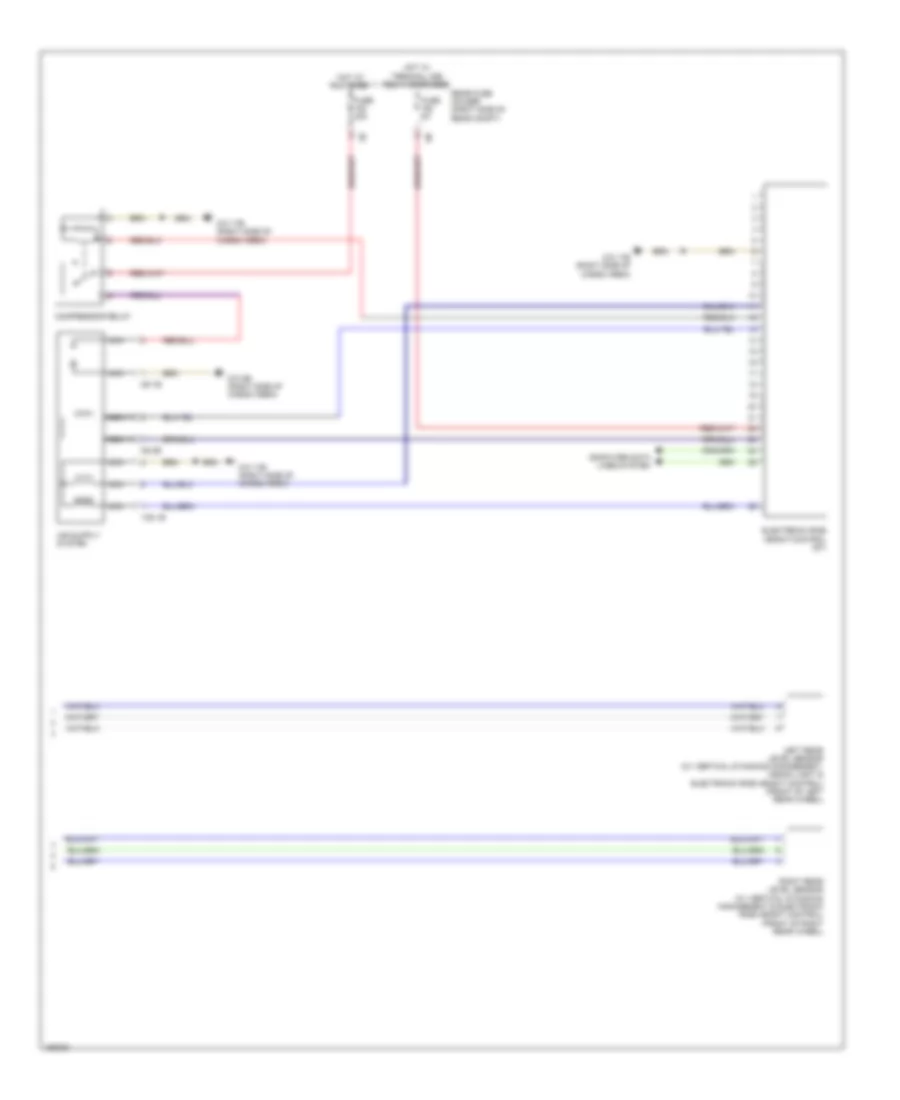 Air Suspension Wiring Diagram 2 of 2 for BMW ActiveHybrid 5 2014
