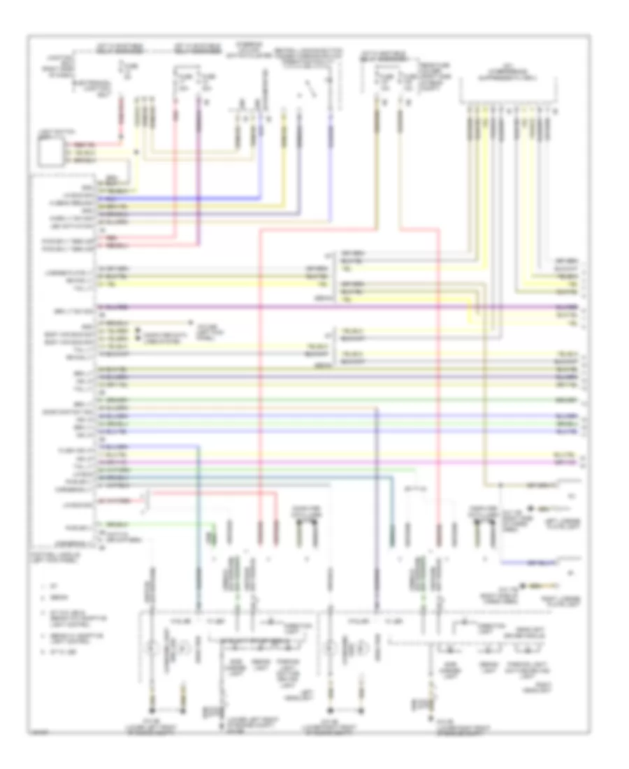 Exterior Lamps Wiring Diagram 1 of 2 for BMW ActiveHybrid 5 2014