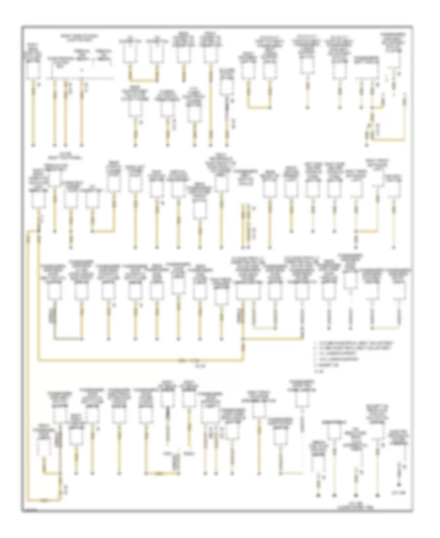 Ground Distribution Wiring Diagram 2 of 6 for BMW ActiveHybrid 5 2014