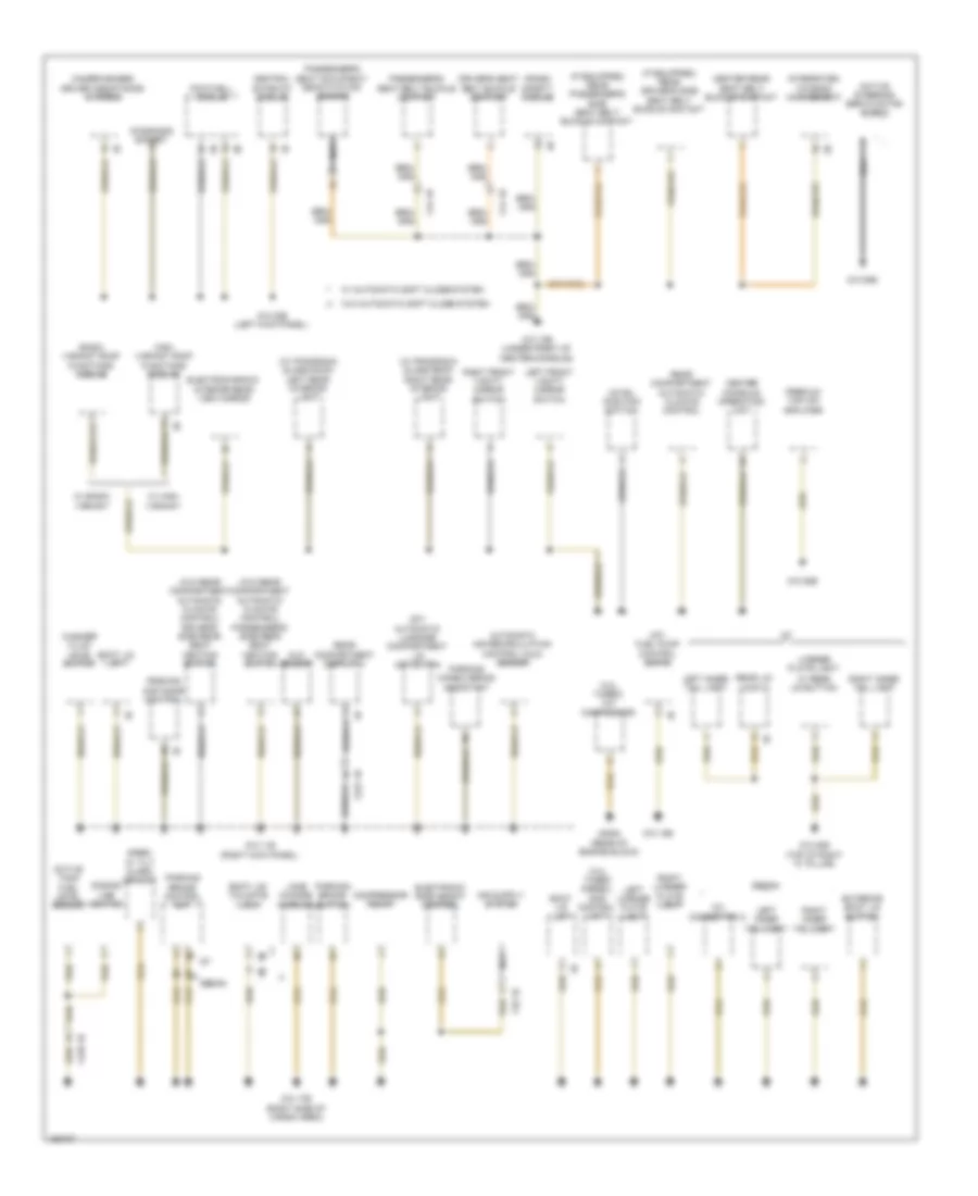 Ground Distribution Wiring Diagram (4 of 6) for BMW ActiveHybrid 5 2014