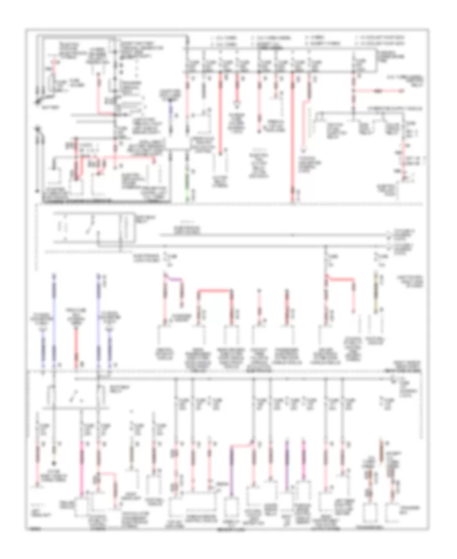 Power Distribution Wiring Diagram 1 of 6 for BMW ActiveHybrid 5 2014