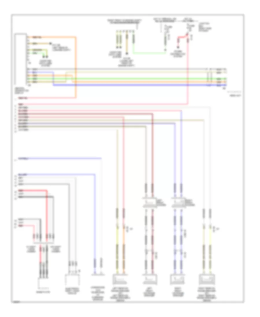 Base Radio Wiring Diagram, without Active Sound Design (2 of 2) for BMW ActiveHybrid 5 2014