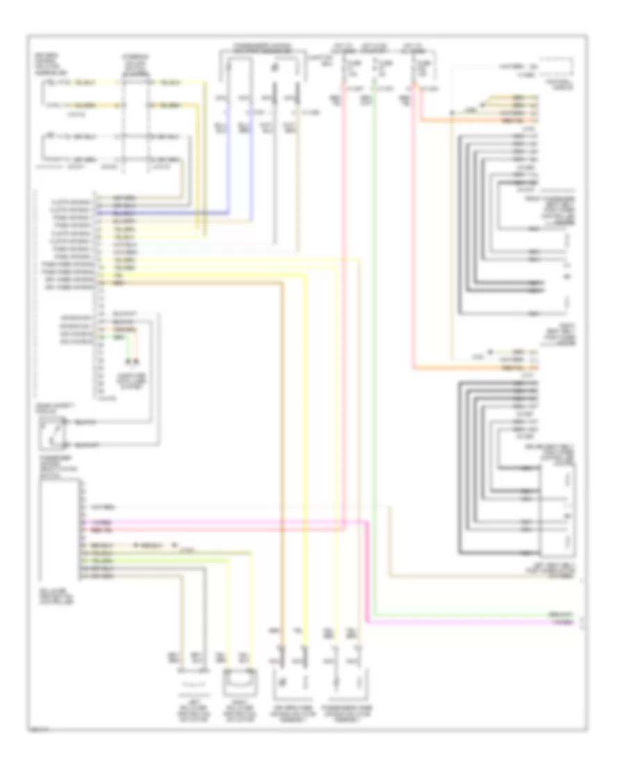 Supplemental Restraints Wiring Diagram without Multiple Restraint System 1 of 2 for BMW 328xi 2008