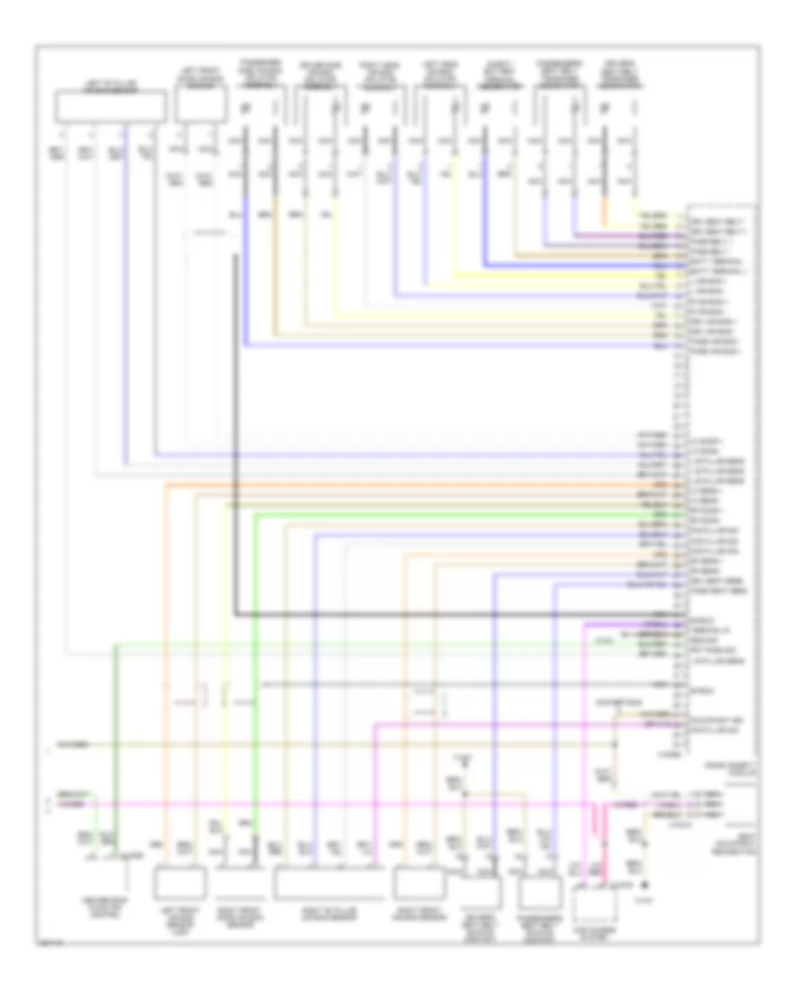 Supplemental Restraints Wiring Diagram without Multiple Restraint System 2 of 2 for BMW 328xi 2008