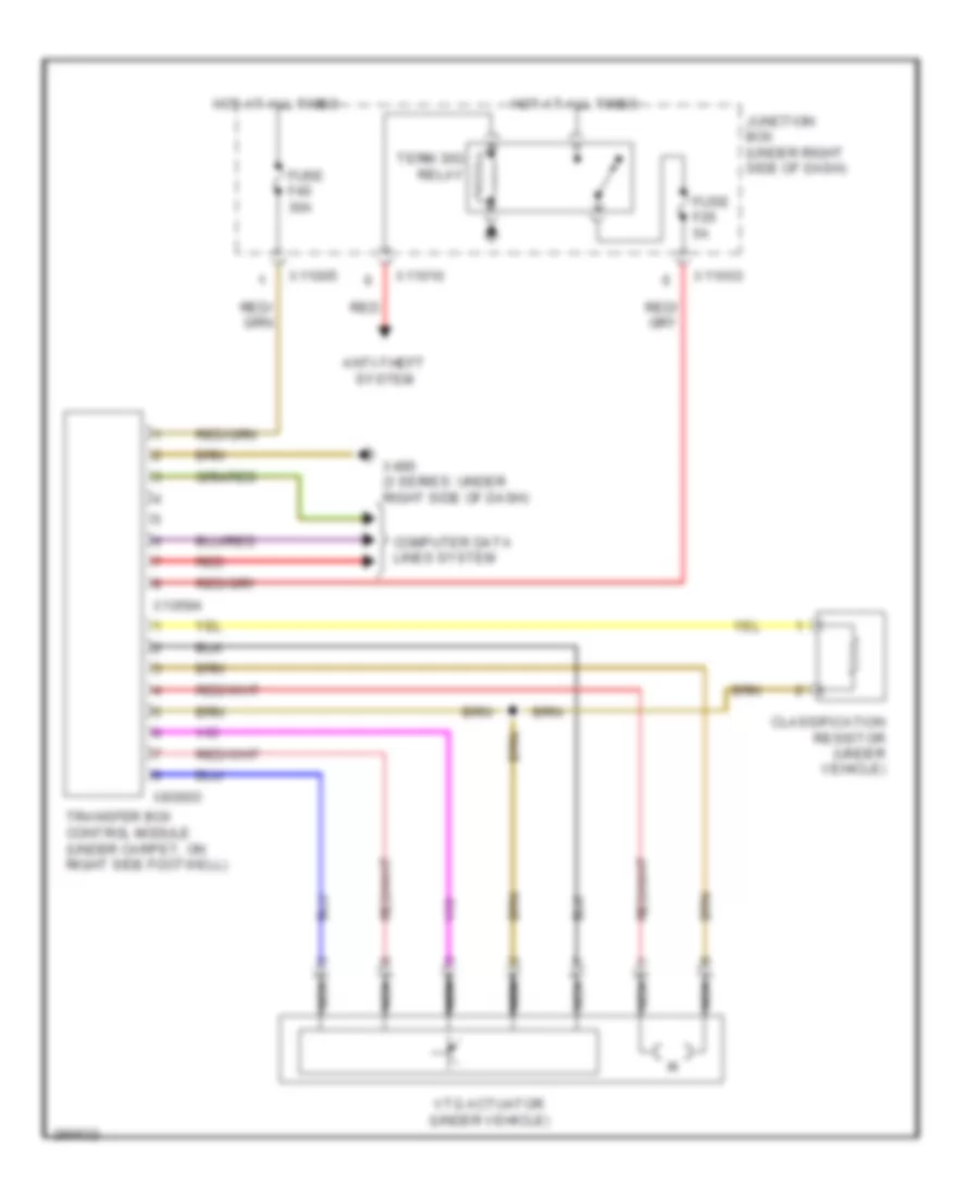 AWD Wiring Diagram for BMW 328xi 2008