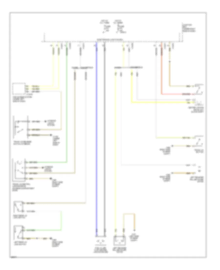 Trunk  Fuel Door Release Wiring Diagram for BMW 328xi 2008