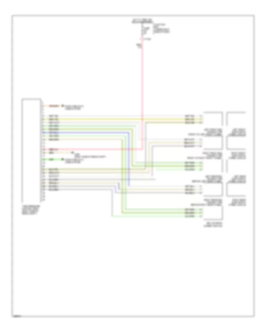 Warning Systems Wiring Diagram for BMW 328xi 2008