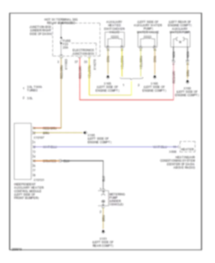 Independent Heating Wiring Diagram for BMW 328xi 2008