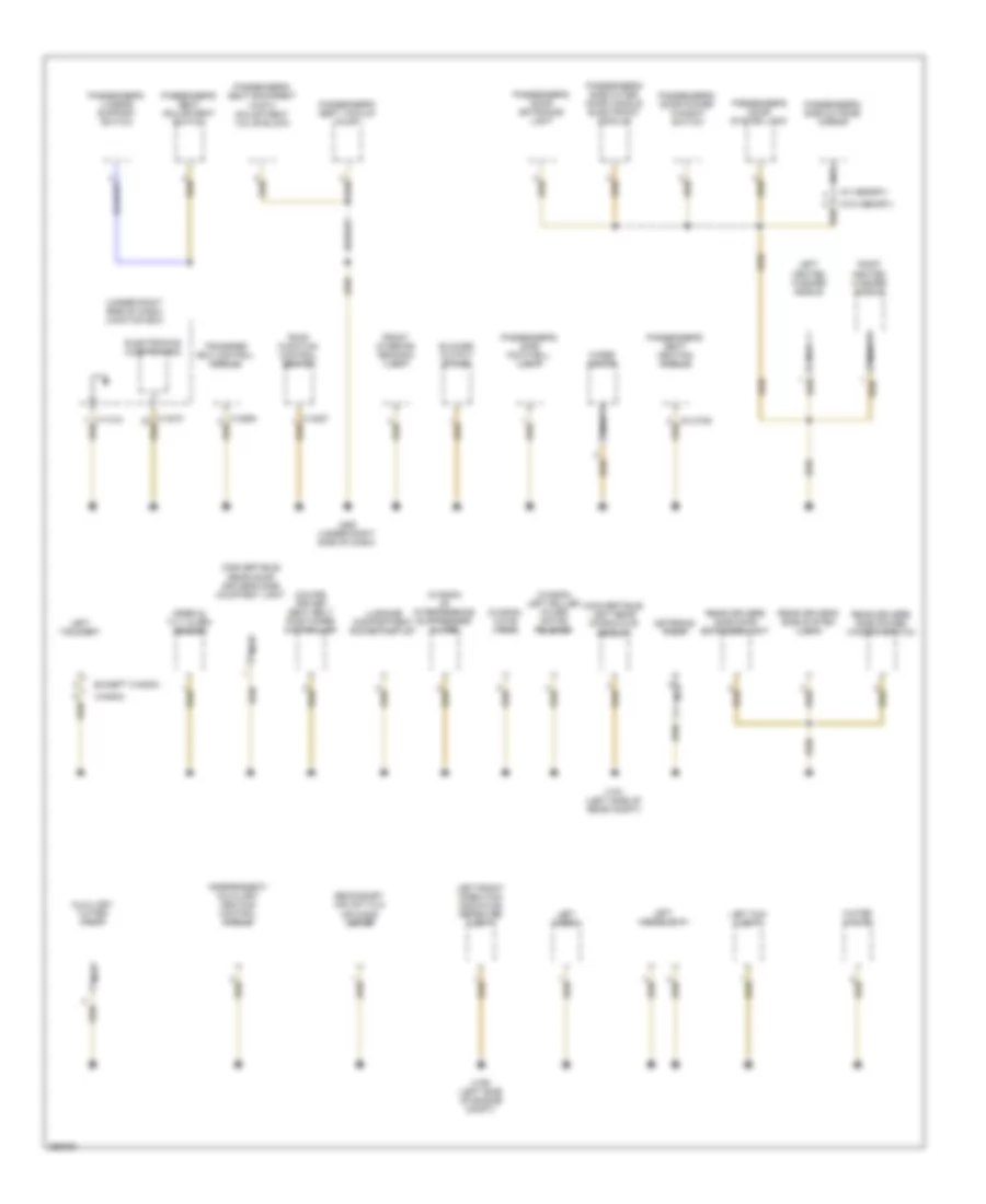 Ground Distribution Wiring Diagram 1 of 4 for BMW 328xi 2008